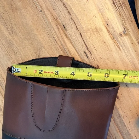 Sam Edelman size 8 Black and Whiskey Riding Boots - Picture 8 of 10